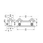 Grohe 18153 G3000 Conconcealed Fix Brckt for Exp.Mxr 18153000 measurements
