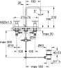 GROHE 20143000 Allure Three-Hole Basin Mixer Tap