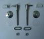 GSI Standard Close Toilet Seat Hinges for Panorama or Traccia Seat For White Buffer Seat
