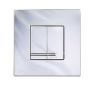 Gustavbergs Bright chrome plastic, square GB1921102053