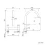 Handle Assembly for Monate deck kitchen mixer B091361