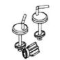HARO E0302W eccentric hinge provides sturdy SolidFix, stainless steel 1 set
