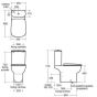 Ideal Standard Studio Echo close coupled wc pan with horizontal outlet E158701
