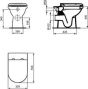 Ideal Standard T627701 Esedra Toilet Seat and Cover with fittings Standard Close