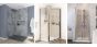 Ideal Standard  Connect 2 900mm bifold door with Idealclean clear glass - bright silver finish  K9399EO