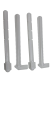 Abacus & Crosswater K9562-ESH1 Flush Plate Push Rods 