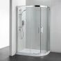 Ideal Standard  Synergy 900 x 800 Offset Quadrant Enclosure - IdealClean Clear Glass  L6286EO