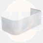 Techiman Wall Mounted Tumbler - Chrome & White
