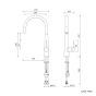 Nabis Lesina monobloc pull out kitchen tap B08930
