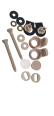 Twyford Nocturn Plastic toilet seat hinge (colour ivory)