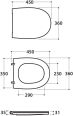 Original Globo MDR20BI Toilet Seat 4ALL Soft Close MDR20BI with Anti-Slip Bumper, Toilet Lid, Slow Close Toilet Seat Quick Release System for Easy Installation