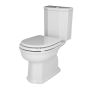 Porcelanosa IMAGINE Soft close seat and cover 100093860 N383000009 Chrome Hinges White