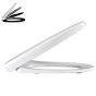 Pressalit 300+ 760000-DA7999 toilet seat with lid white