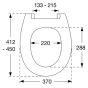 Pressalit Calmo 556273-BZ5999 Toilet seat with lid pergamon