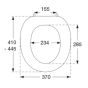 Pressalit Objecta Toilet Seat  53011-UN3999