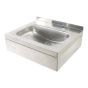 Twy PS4033SS WH Basin 2TH with Apron No O/F SS