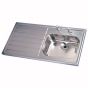 Twyford.PS4051SS.Sgl.Sink.LH.Drainer.2TH.SS...