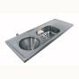 Twyford.Right.hand.drainer,.back.inlet.including.waste.PS8108SS..