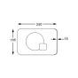 PURA BATHROOMS ALCA PLAST VIGANTE DUAL 