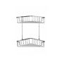 Croydex QM263841 large 2 Tier Corner Basket (New)