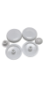 Rak Compact Toilet Seat Buffer Pads XXSC00027

The kit includes the necessary buffers/bumpers that fit underneath the toilet seat and cover to protect the ceramic toilet pan and prevent slipping