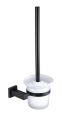 RAK Cubis Toilet Brush In Black RAKCUB9908B Bathroomsuites