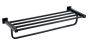 RAK Cubis Towel Shelf In Black RAKCUB9914B Bathroomsuites