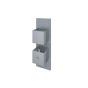 RAK Feeling Sq Single Outlet Therm Shwr Valve RAKFSV1503S Bathroomsuites