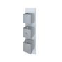RAK Feeling Sq Dual Outlet Therm Conc Shwr Valve RAKFSV2500S Bathroomsuites