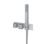 RAK Feeling Sq Dual Outlet Therm Conc Shwr Valve RAKFSV2505SHS Bathroomsuites