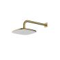 RAK Petit Sq Wm Rain Shwr Head In Brush Gold RAKITA1017G Bathroomsuites