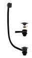Sq Bath Clicker Waste And Overflow In Black RAKL9022SQB Bathroomsuites