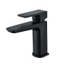 RAK Moon Mono Bsn Mxr With Clicker Waste In Black RAKMOO3001B Bathroomsuites