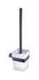 RAK Moon Toilet Brush In Black RAKMOO9908B Bathroomsuites