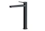 RAK Petit Round Tall Bsn Mxr In Matt Black RAKPER3003B Bathroomsuites