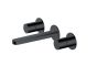 RAK Petit Round Wm 3 Hole Bsn Mxr In Matt Black RAKPER3010B Bathroomsuites