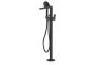 RAK Petit Round Floorstanding Bsm In Matt Black RAKPER3014B Bathroomsuites