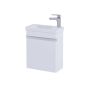 RAK Resort 450 Cloakroom Bsn Unit In Matt White RAKRSTWBU45600 Bathroomsuites
