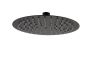RAK 250Mm Ultra Slim Shwr Head Round In Black RAKSHW1006B Bathroomsuites