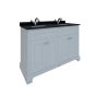 RAK Washington 1200Mm Double Bsn Unit In White RAKWBU120500 Bathroomsuites