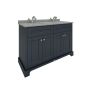 RAK Washington 1200Mm Double Bsn Unit In Black RAKWBU120504 Bathroomsuites