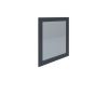 RAK Washington 600Mm Flat Mirror In Black RAKWMR60504 Bathroomsuites