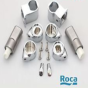 ROCA GIRALDA SENSO HALL SOFT CLOSE TOILET SEAT HINGE SET ONLY CHROME HINGES AI0003200R