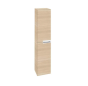 Roca  Victoria-N column unit 300 x 1500mm - 2 soft-close doors - textured oak A856660155