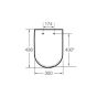 Roca Debba white soft close toilet seat A8019D200B 8433290095494
