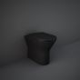 RAK Feeling Rimless Btw Pan In Matt Black RST19504A Bathroomsuites