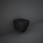 RAK Feeling Rimless Wh Pan In Matt Black RST23504A Bathroomsuites