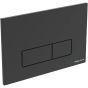 Armitage Shanks S0857A6 Oleas P2 Pnuematic Dual Flush Plate Black
