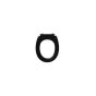 Armitage Shanks Contour 21 Small Toilet Seat with Fixings No Cover Black S405766