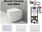 creavit complete set wall toilet rimless with bidet bocchi venezia gloss white s4cvenmbgp